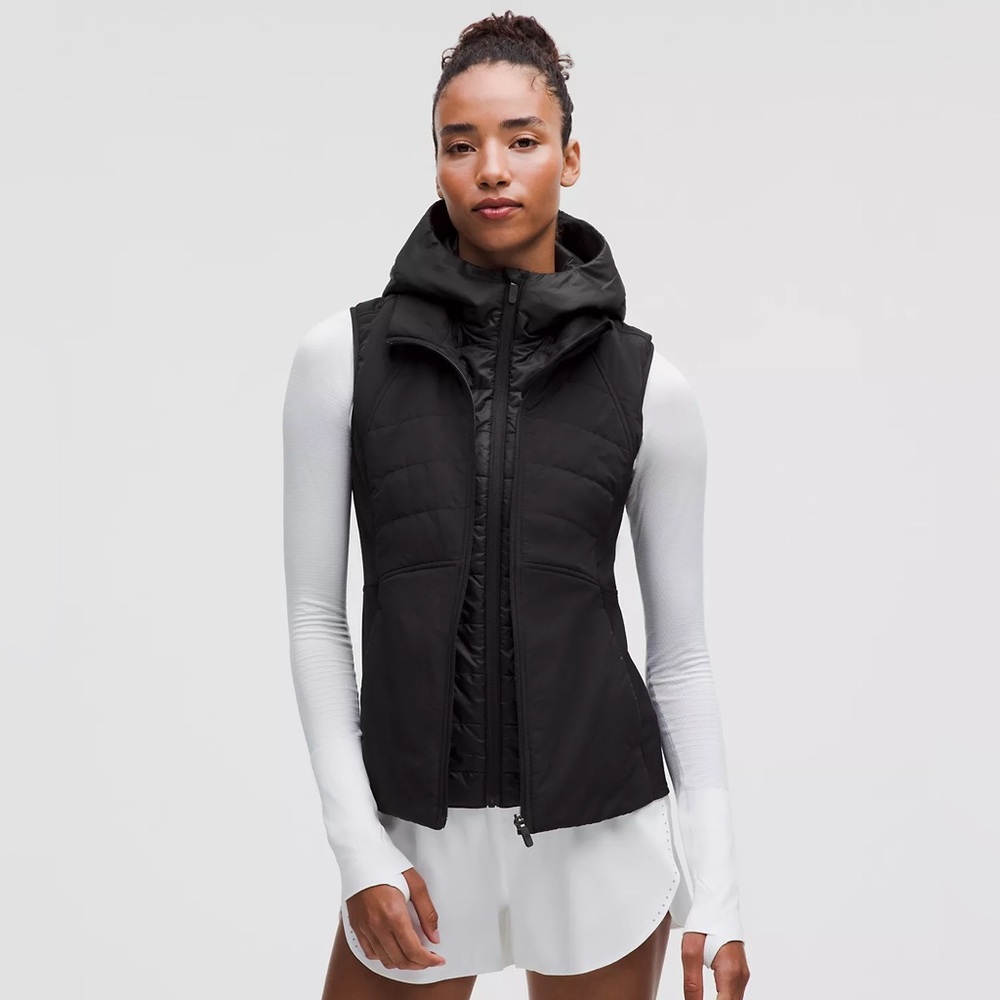 NWT Lululemon Athletica Black Another Mile Vest
